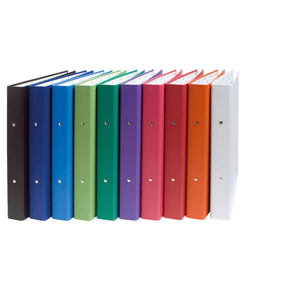 Classeur rembordé polypropylène 2 anneaux 30mm - A4, couleurs aléatoires EXACOMPTA