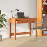 vidaXL Bureau avec tiroir Max Marron 100 x 50 x 78 cm Pin massif