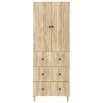 vidaXL Ensemble de Meubles 2 Pièces 66 x 34 5 x 90 cm Bois d'ingénierie