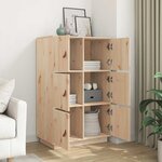 vidaXL Buffet haut 67x40x108 5 cm Bois massif de pin