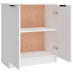 vidaXL Buffets 3 Pièces Blanc Bois d'ingénierie