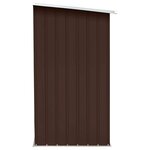 vidaXL Abri de stockage de bois Acier galvanisé 163x83x154 cm Marron