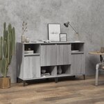 vidaXL Buffets 2 Pièces sonoma gris 60x35x70 cm bois d'ingénierie