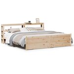 vidaXL Cadre de lit avec tête de lit sans matelas 180x200 cm