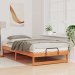vidaXL Cadre de lit Marron 100 x 210 cm Pin massif