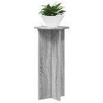 vidaXL Support de Plante 2 pièces Sonoma gris 40 x 40 x 80 cm
