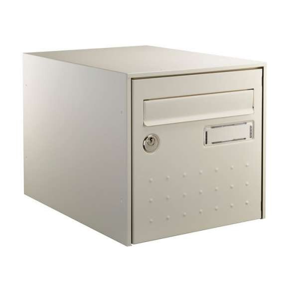 Boîte aux lettres beige double face steel box - decayeux