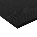 vidaXL Étagère à livres 4 Pièces Noir 100 x 20 x 1.5 cm Bois d'ingénierie