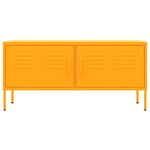 vidaXL Meuble TV Jaune moutarde 105x35x50 cm Acier