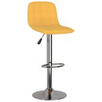 vidaXL Tabourets de bar lot de 2 jaune tissu