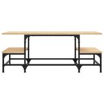 vidaXL Table basse chêne sonoma 100x50 5x40 cm bois d'ingénierie