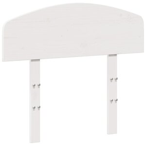 vidaXL Tête de lit blanc 100 cm bois massif de pin