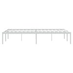 vidaXL Cadre de lit métal sans matelas blanc 120x200 cm