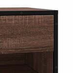 vidaXL Banc à chaussures chêne marron bois d'ingénierie et métal
