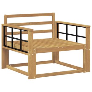vidaXL Sofa de milieu extérieur Bois d'Acacia Massif Blanc