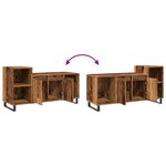 vidaXL Meuble TV vieux bois 100x35x55 cm bois d'ingénierie