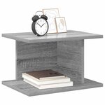 vidaXL Table de chevet Gris Sonoma 40 x 30 x 25 cm Bois d'ingénierie