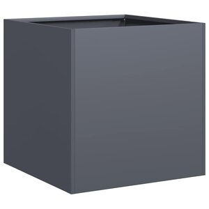 vidaXL Jardinière anthracite 40x40x40 cm acier laminé à froid