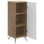 vidaXL Buffet Chêne artisanal 33 x 34 5 x 90 cm Bois d'ingénierie