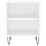 vidaXL Tables de chevet 2 Pièces blanc 40x30x50 cm bois d'ingénierie