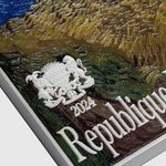 Pièce de monnaie en Argent - Zinc - Cuivre 10000 Francs g 77.75 (2.5 oz) Ag - 750 (24.11 oz) Zn - 120 (3.85 oz) Cu Millésime 2024 Van Gogh Tri-Metal SELF PORTRAIT