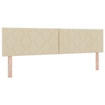 vidaXL Lit à ressort avec matelas - Crème  180 x 200 cm Tissu