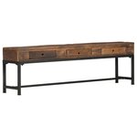 vidaXL Meuble TV 150 x 30 x 46 cm Bois de récupération massif