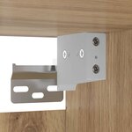 vidaXL Armoires Murailles 2 Pièces Chêne Artisan et noir