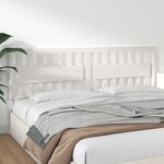 vidaXL Tête de lit Blanc 205 5x4x100 cm Bois massif de pin