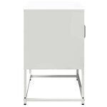 vidaXL Meuble TV blanc 68x39x60 5 cm acier