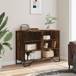 vidaXL Buffet chêne fumé 101x35 5x74 5 cm bois d'ingénierie