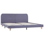 vidaXL Cadre de lit Gris clair Tissu 180x200 cm