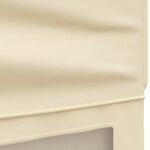 vidaXL Tente de réception pliable avec parois Crème 3x6 m