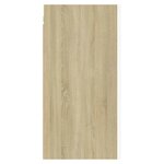vidaXL Meuble TV Blanc et chêne sonoma 30 5x30x60 cm Bois d’ingénierie