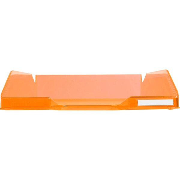 Corbeille À Courrier Combo Midi Translucide Grainé Linicolor - Orange - X 6 - Exacompta