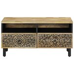 vidaXL Table basse 80x54x40 cm bois de manguier massif