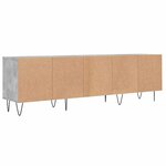 vidaXL Meuble TV gris béton 150x30x44 5 cm bois d'ingénierie