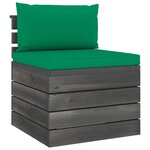 vidaXL Salon palette de jardin 5 Pièces avec coussins Bois de pin massif