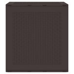 vidaXL Boîte de rangement Marron 55 x 53 x 57 cm Polypropylène