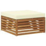 vidaXL Pouf d'Extérieur Bois d'Acacia Massif Naturel