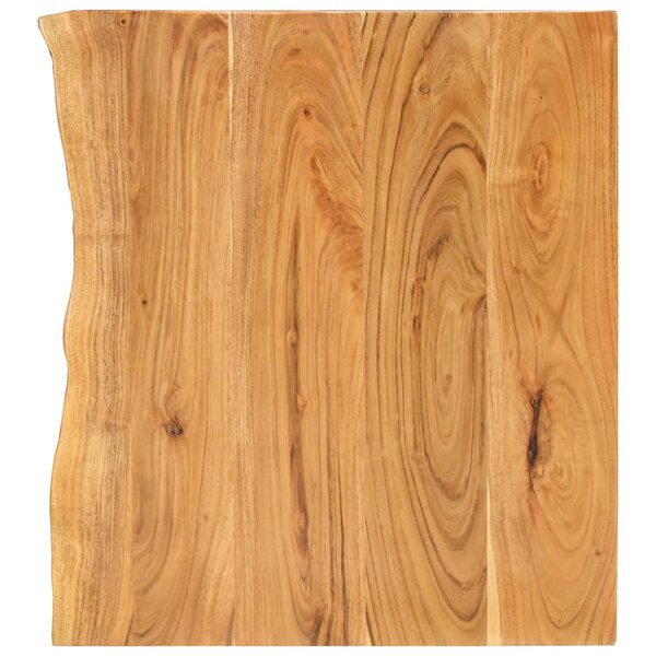 vidaXL Dessus de meuble-lavabo de salle de bain Acacia 80x52x3 8 cm