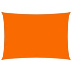 vidaXL Voile de parasol Tissu Oxford rectangulaire 2x3 5 m Orange