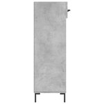vidaXL Armoire à chaussures gris béton 60x35x105 cm bois d'ingénierie