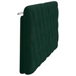 vidaXL Coussin de tête de lit vert foncé 160 cm velours