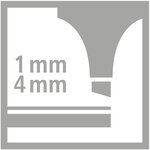 Etui de 6 Surligneurs de poche SWING COOL Pte Biseautée 1 - 4 mm x 5 STABILO