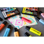 Etui de 5 de surligneurs boss original arty couleurs chaudes stabilo