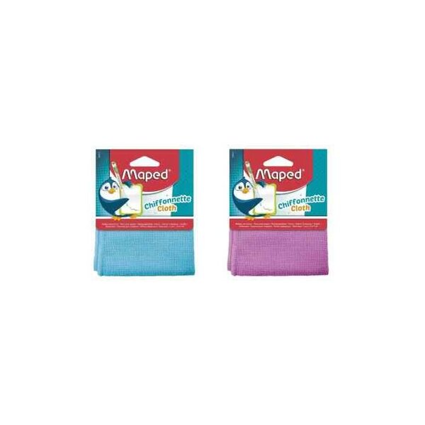 Chiffon microfibre pour ardoise et tableaux blancs couleur aléatoire MAPED