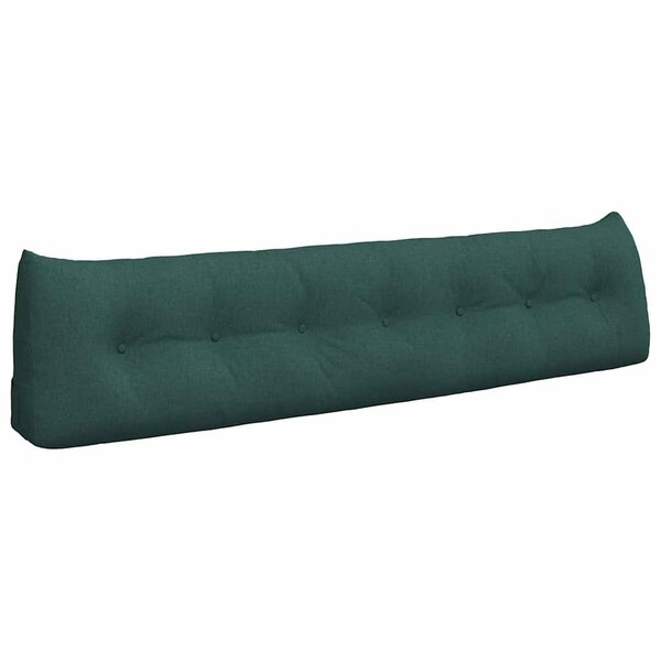 vidaXL Coussin de Dos Vert foncé 200 x 24 x 50 cm tissu