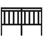 vidaXL Tête de lit Noir 146x4x100 cm Bois massif de pin
