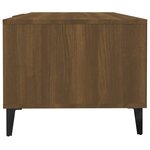 vidaXL Table basse Chêne marron 102x50x40 cm Bois d'ingénierie